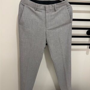 Haggar Light Gray Slim Dress Pants